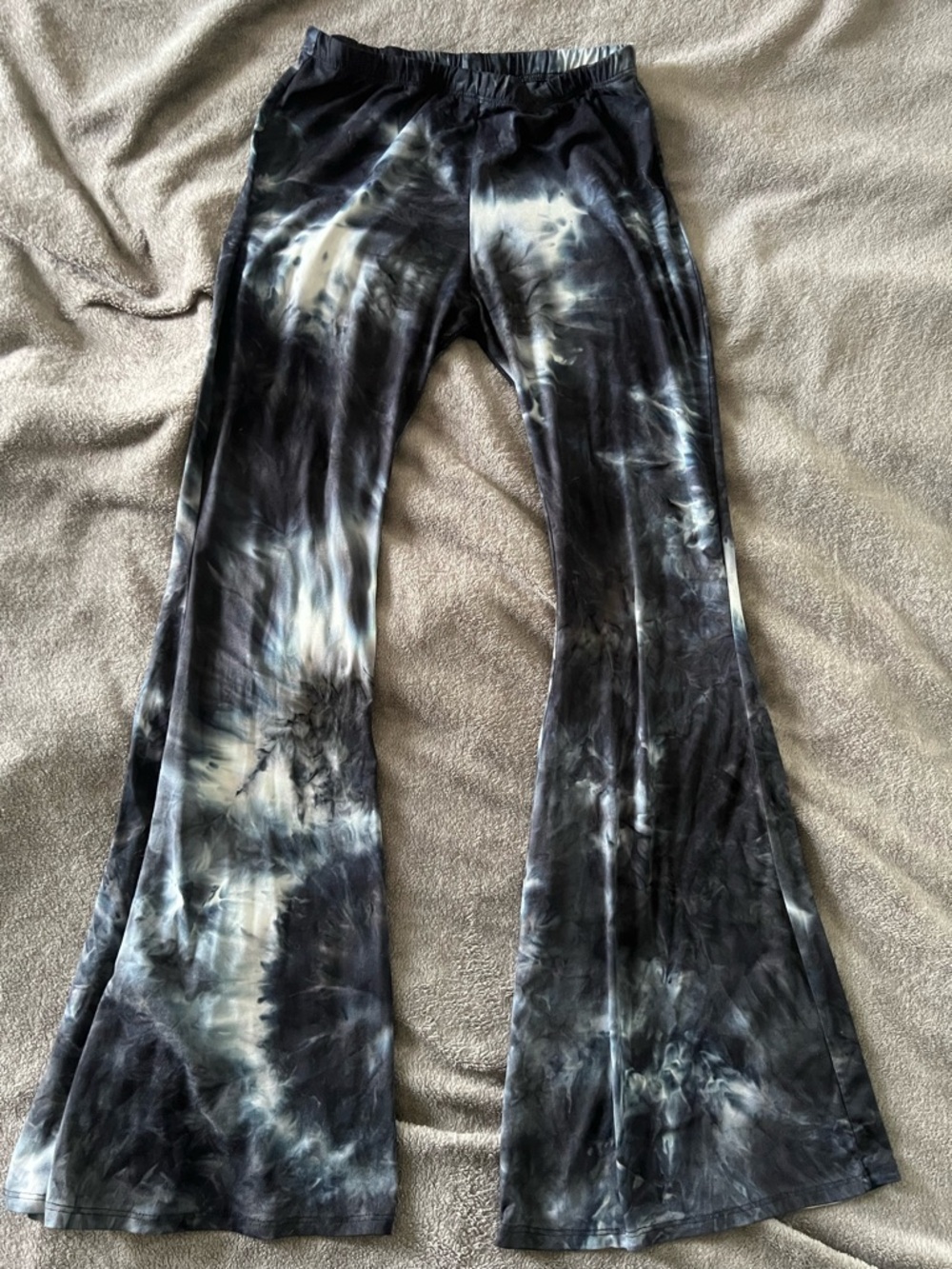 Blue Tie-Dyed Bell Bottoms